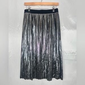 Project RUNWAY Metallic Silver A-Line Skirt